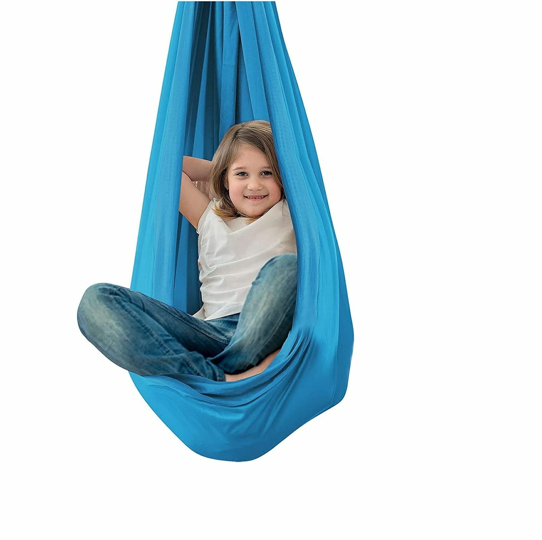 The Sensory Swing helps to de-stimulate sensitive children